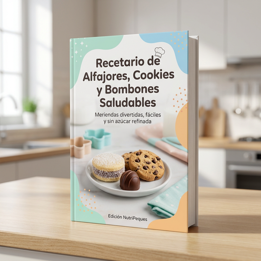 NUTRIPEQUES + Bonos + El Recetario de Alfajores Saludables (y más) + Cumpleaños Saludables 50%OFF
